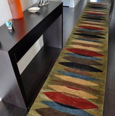 Moeraki Runner Green Designer Rugs Source Mondial Auckland