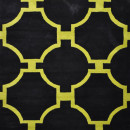 Lillieshall Black/Apple - Designer rug