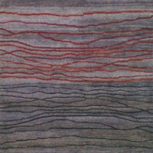 Lilac Broken Sunset - Designer rug