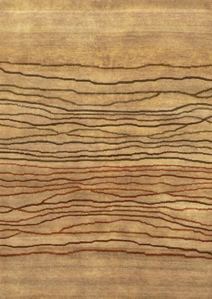 Linen Broken Sunset - Designer rug