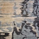 Rheum blue charcoal - Designer rug