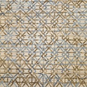 Crossroads blue brown - Designer rug