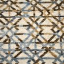 Crossroads blue brown - Designer rug