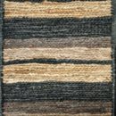Hemp Verticals multi black - Designer rug