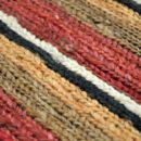 Hemp Verticals Multi Red - Designer rug
