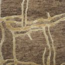 Raffee lt brown gold - Designer rug by Source Mondial